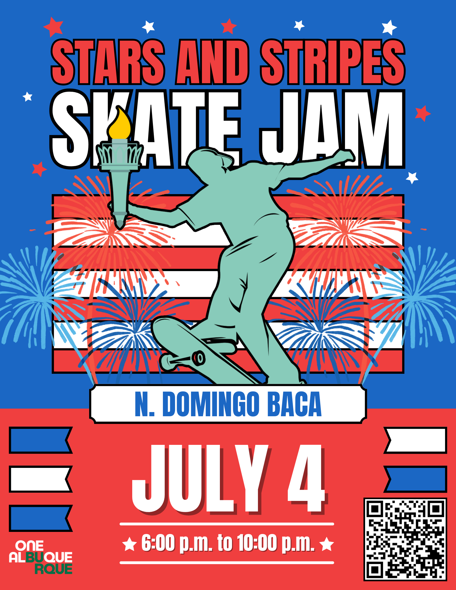 2025 Stars and Stripes Skate Jam Flyer