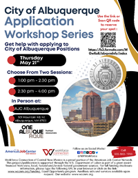 City of Albuquerque Application Workshop Series