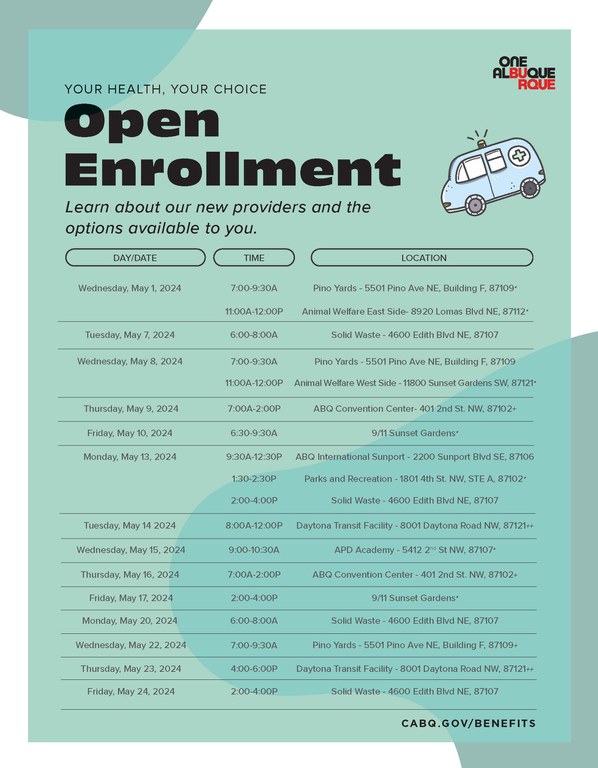 open enrollment dates flyer 2024