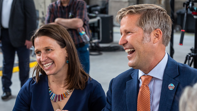 Mayor Keller and First Lady Kistin Keller