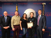 Mayor Keller Honors Transit Bus Driver with One Albuquerque Award