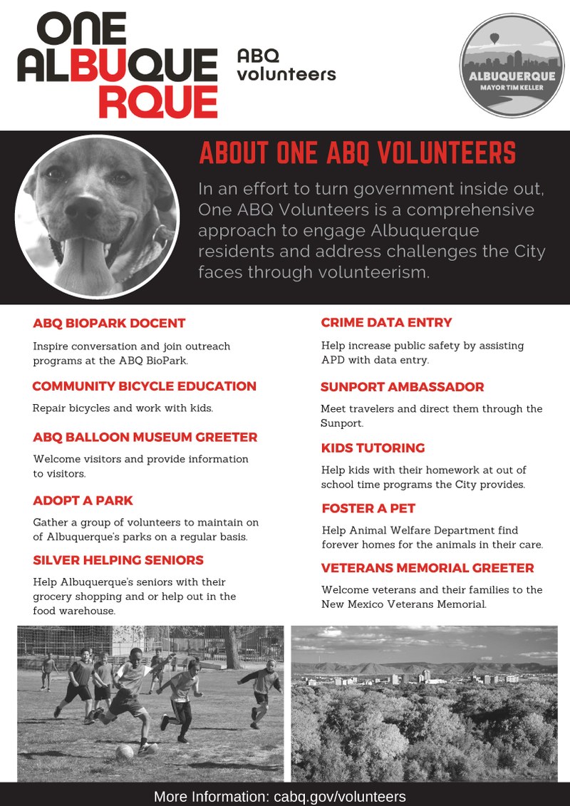 Mayor Tim Keller Launches One ABQ Volunteers Mayor Tim Keller Launches One ABQ Volunteers