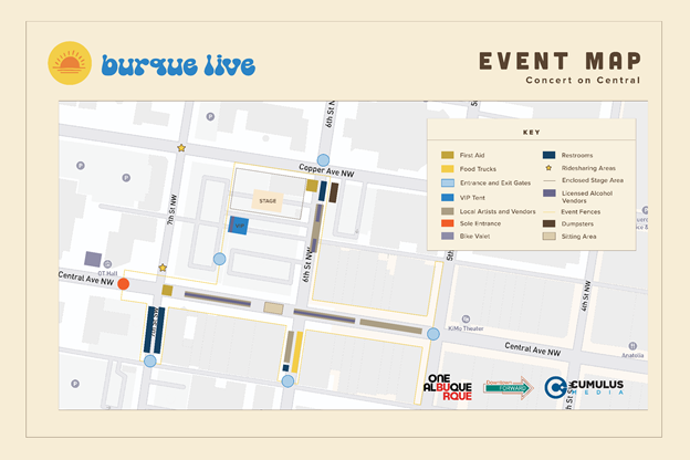 Burque Live Event Map