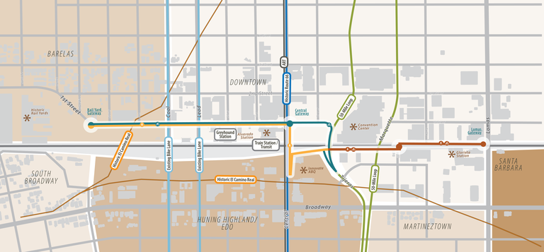 Albuquerque Rail Trail Connections Map