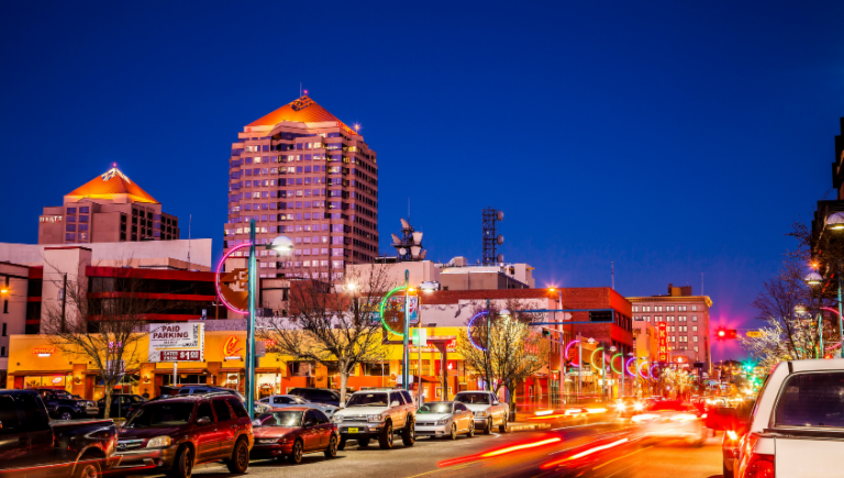 Downtown Albuquerque at Night