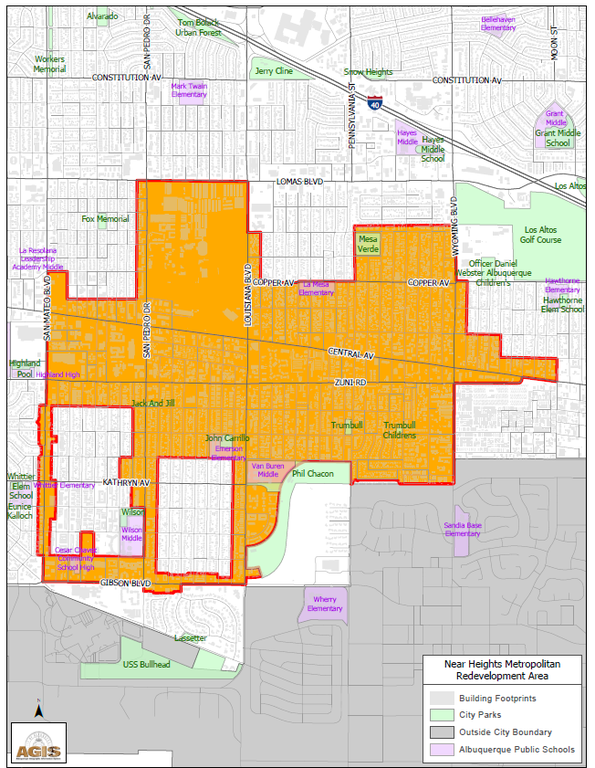 Near Heights MRA Map