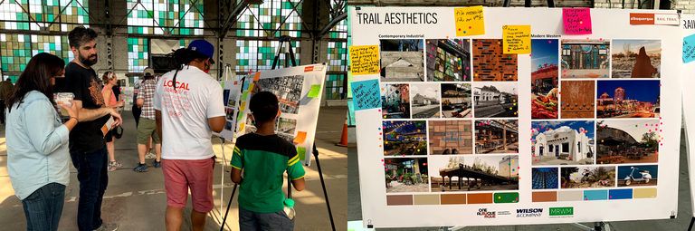 Photos from the Rail Trail Public Meeting in June 2020