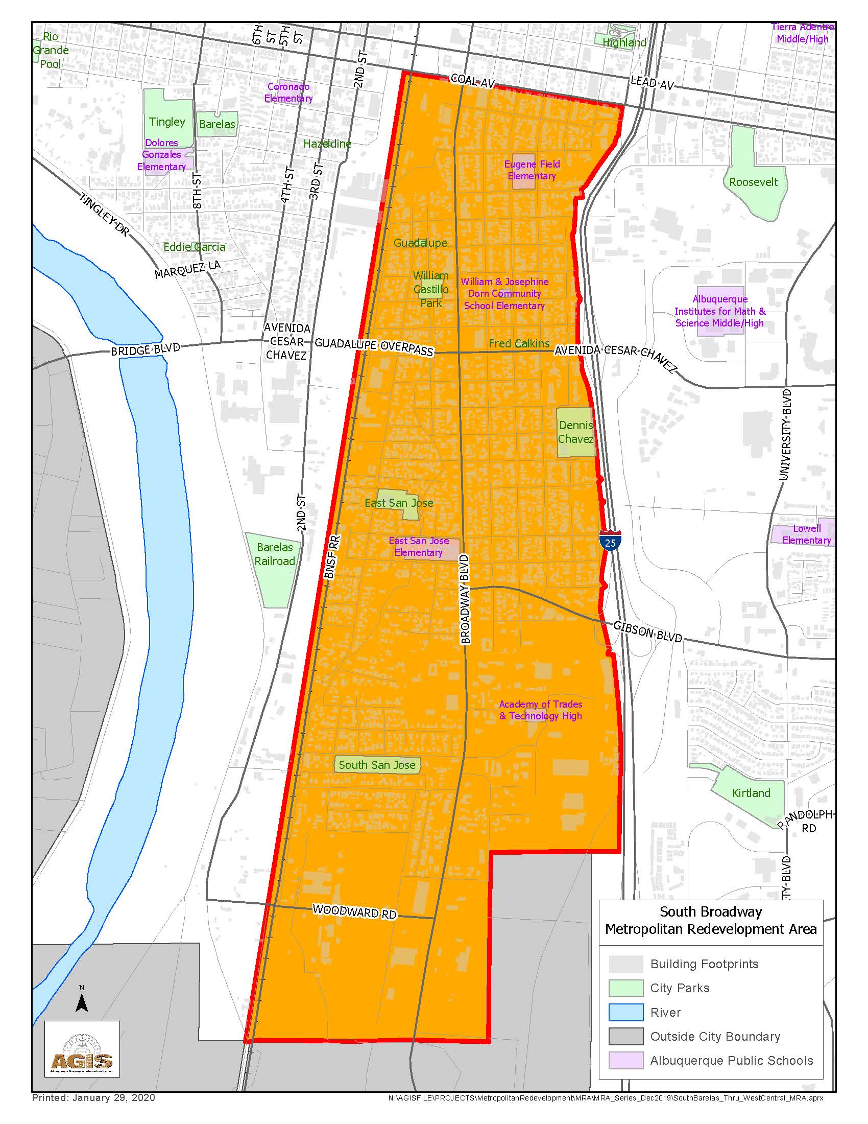 South Broadway MRA Map