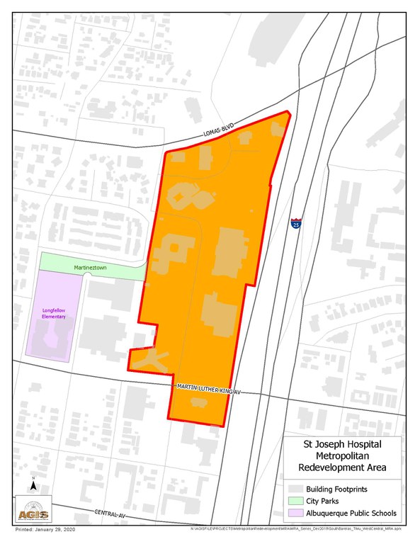 St Joe Hospital MRA Map