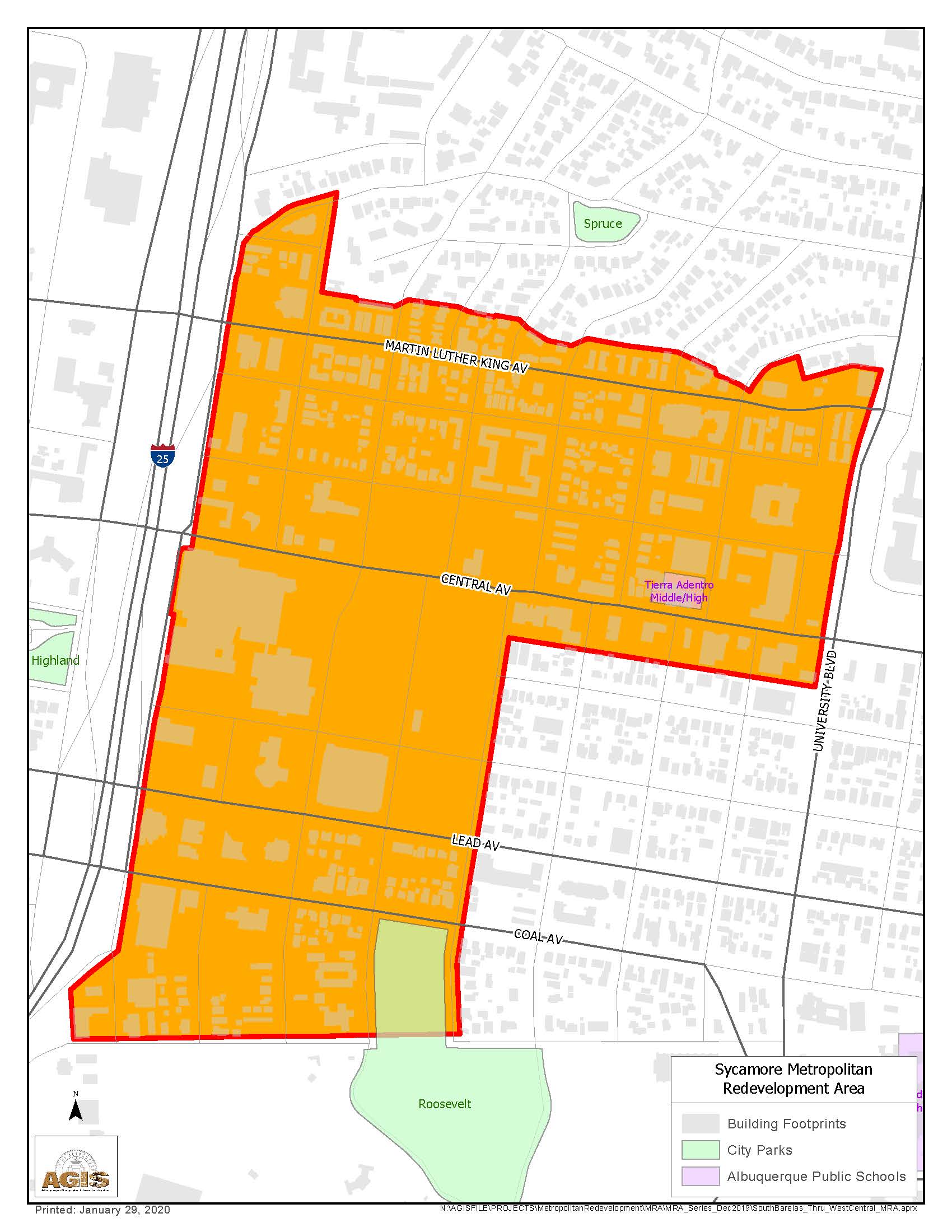 Sycamore MRA Map