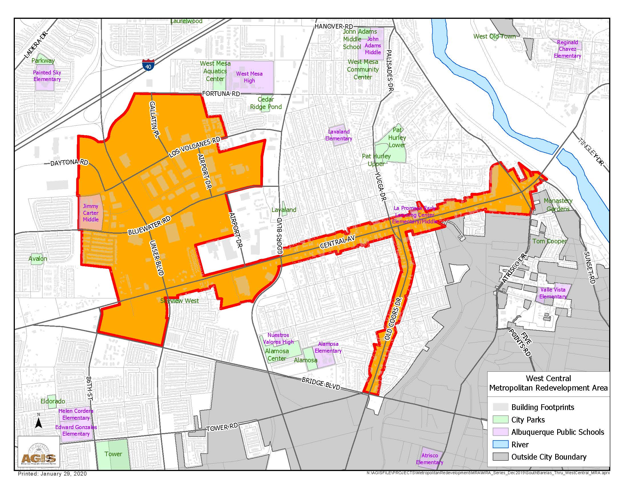 West Central MRA Map