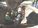 Installing a manhole