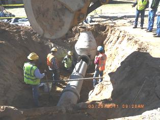 Installing a manhole