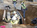 Installing stormdrain Inlet on Chico st NE