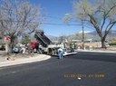 Repaving the streets after installing the storm drains on Moon st