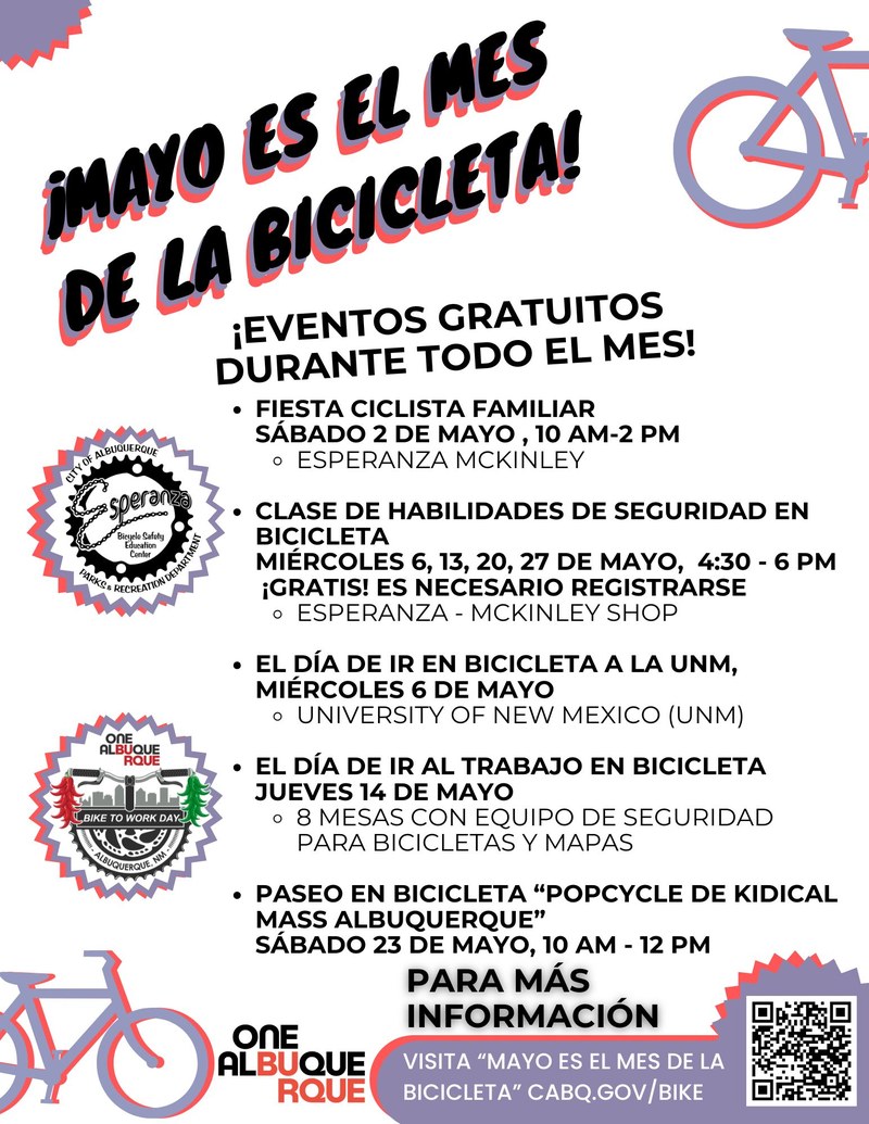 2026 Bike Month Information in Spanish