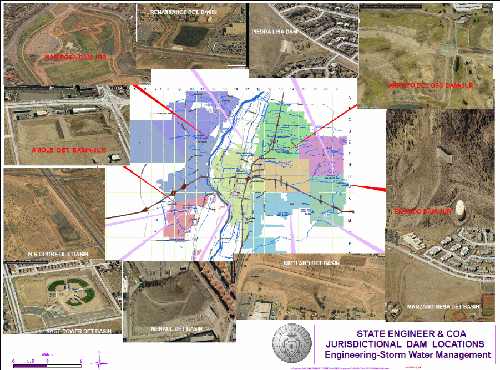 Albuquerque Dam Map - Large