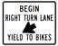 Begin Right Turn Lane