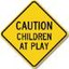 Children at Play Sign Image