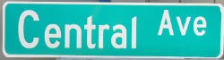 Central Avenue Street Sign Image