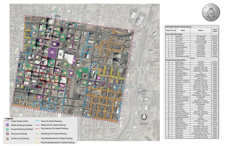 Downtown Parking Map IMAGE