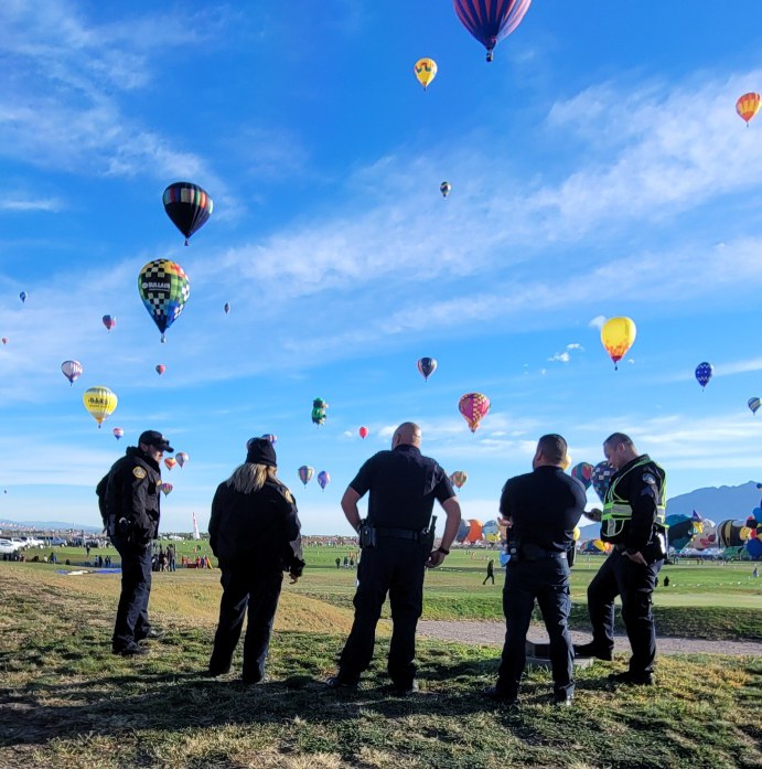 Image of metro security officers at the balloon fiesta.