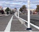 MLK Bike Lane deliniators