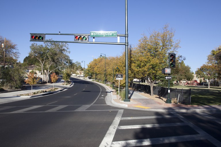 Image of a intersection at Morningside.