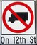 No Trucks Allowed Sign Image