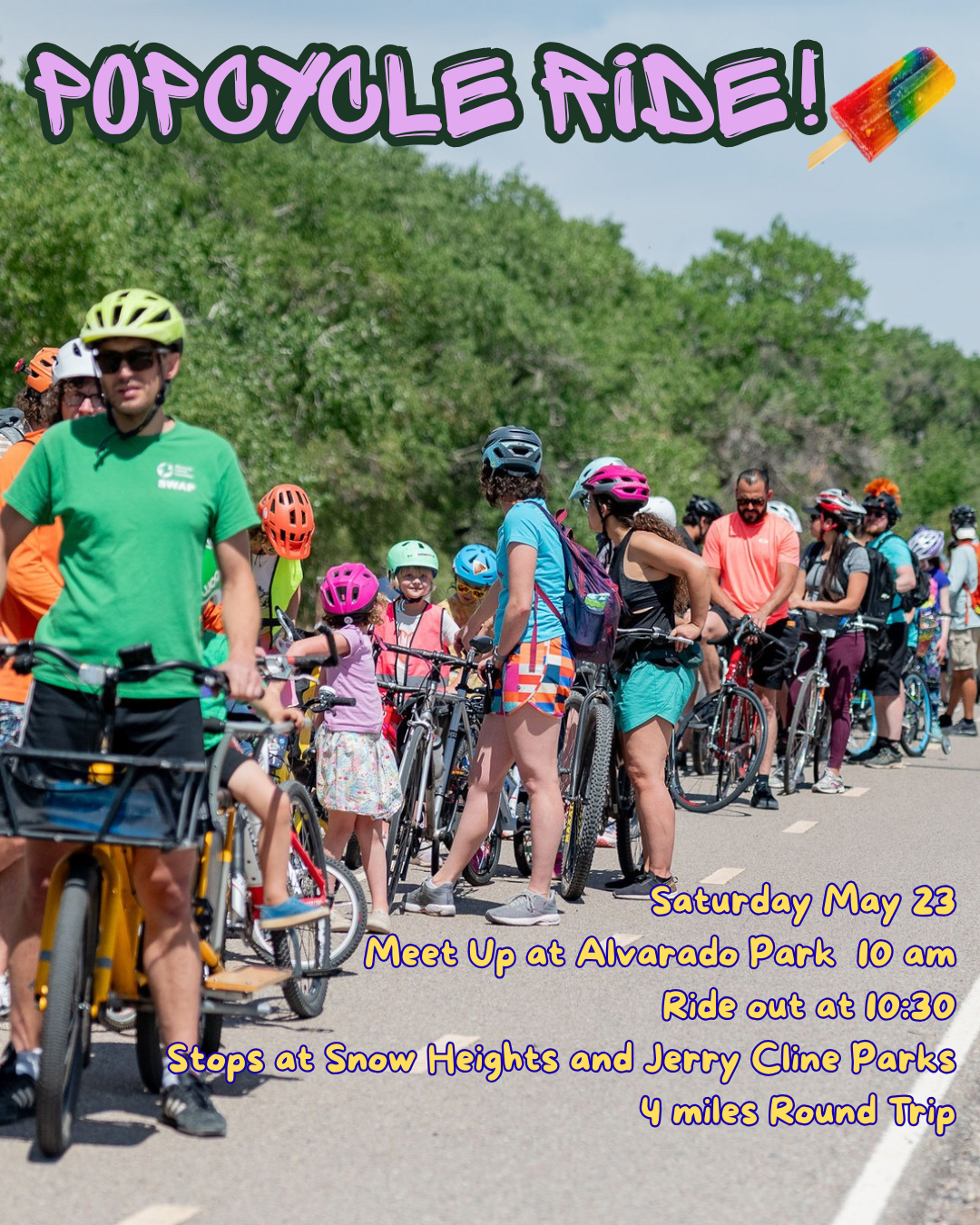 Kidical Mass ABQ Popcycle Ride Flyer