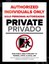 safer spaces sign bilingual