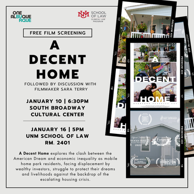 A Decent Home: Documentary Screening