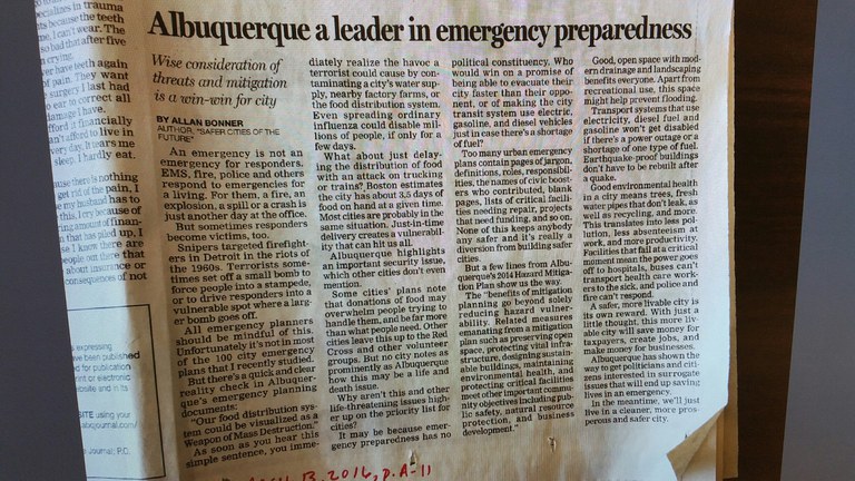 Albuquerque a Leader in Emergency Preparedness