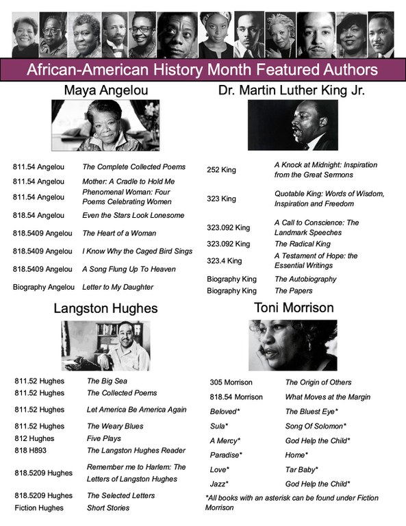 African American History Month Featured Authors