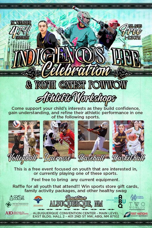 Indigenous Life Celebration & Youth Pow Wow - athletic workshops