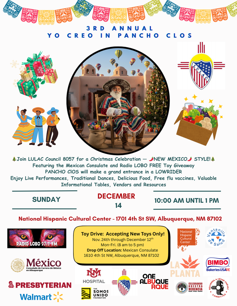 3rd Annual Yo Creo in Pancho Clos Flyer in English