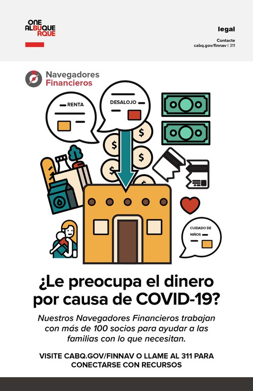 Financial Navigator poster in Spanish