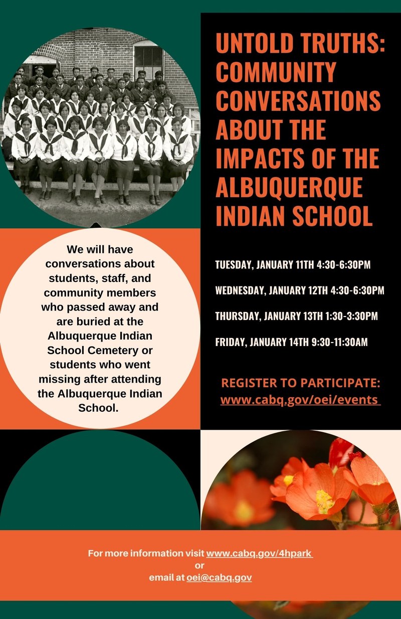 City of Albuquerque Seeking Stories, Historical Artifacts from Descendants of Albuquerque Indian School City of Albuquerque Seeking Stories, Historical Artifacts from Descendants of Albuquerque Indian School