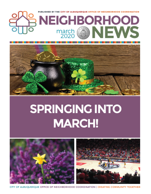 ONC Newsletter Cover March 2020