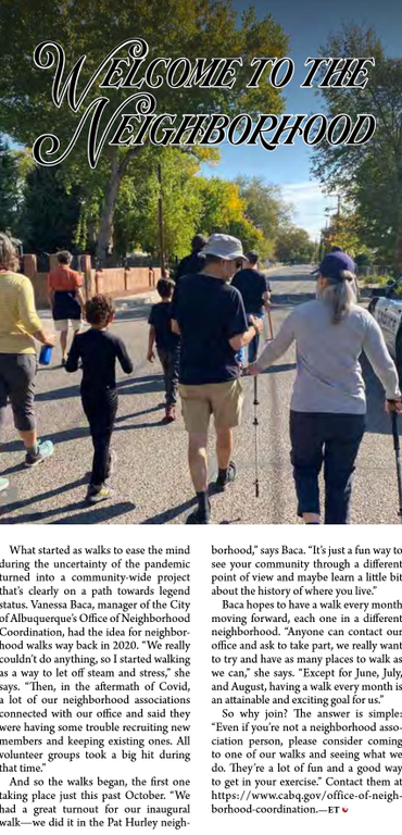 Neighborhood Walk Albuquerque the Magazine 2023