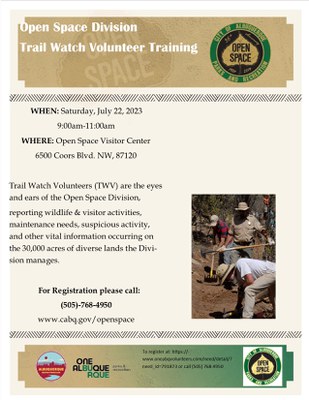 Open Space Division Trail Watch Training