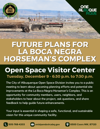 Public Meeting: Future Plans for La Boca Negra Horseman's Complex