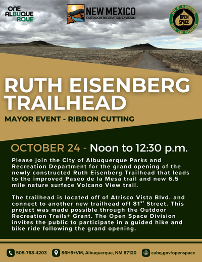 Ruth Eisenberg Trailhead Grand Opening