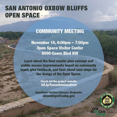 San Antonio Oxbow Bluffs Community Meeting