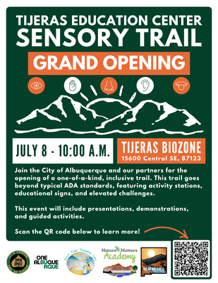 Tijeras Education Center Sensory Trail Grand Opening