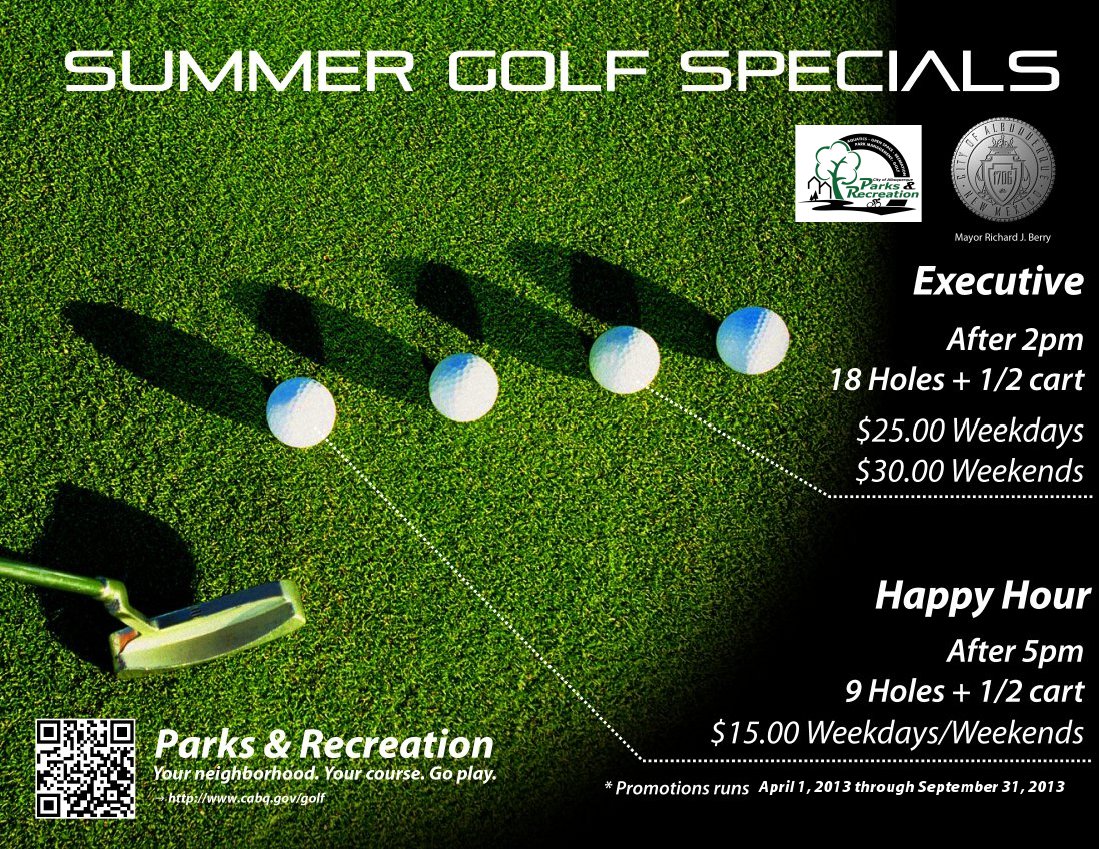 2013 Summer Golf Specials