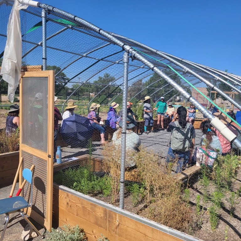 Local Ag- aps garden conference in green house