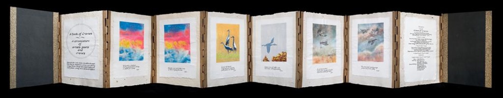 Book of cranes open