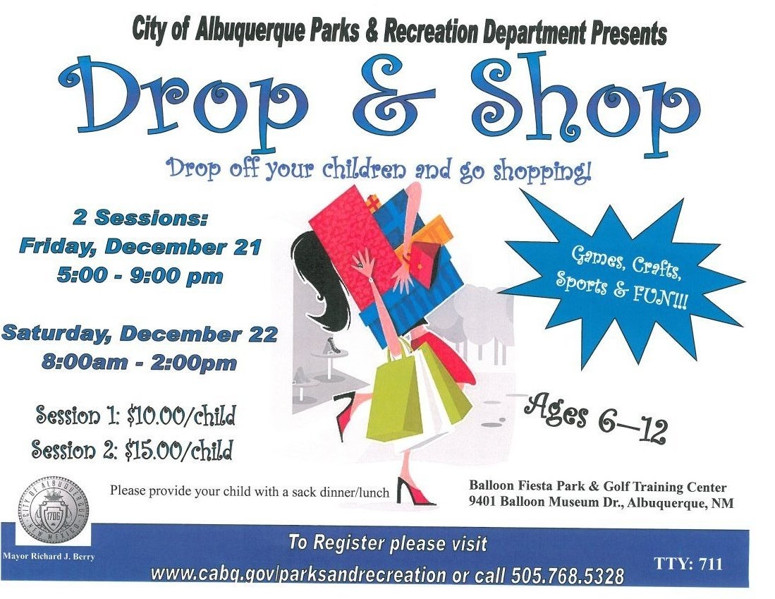Drop and Shop Flyer