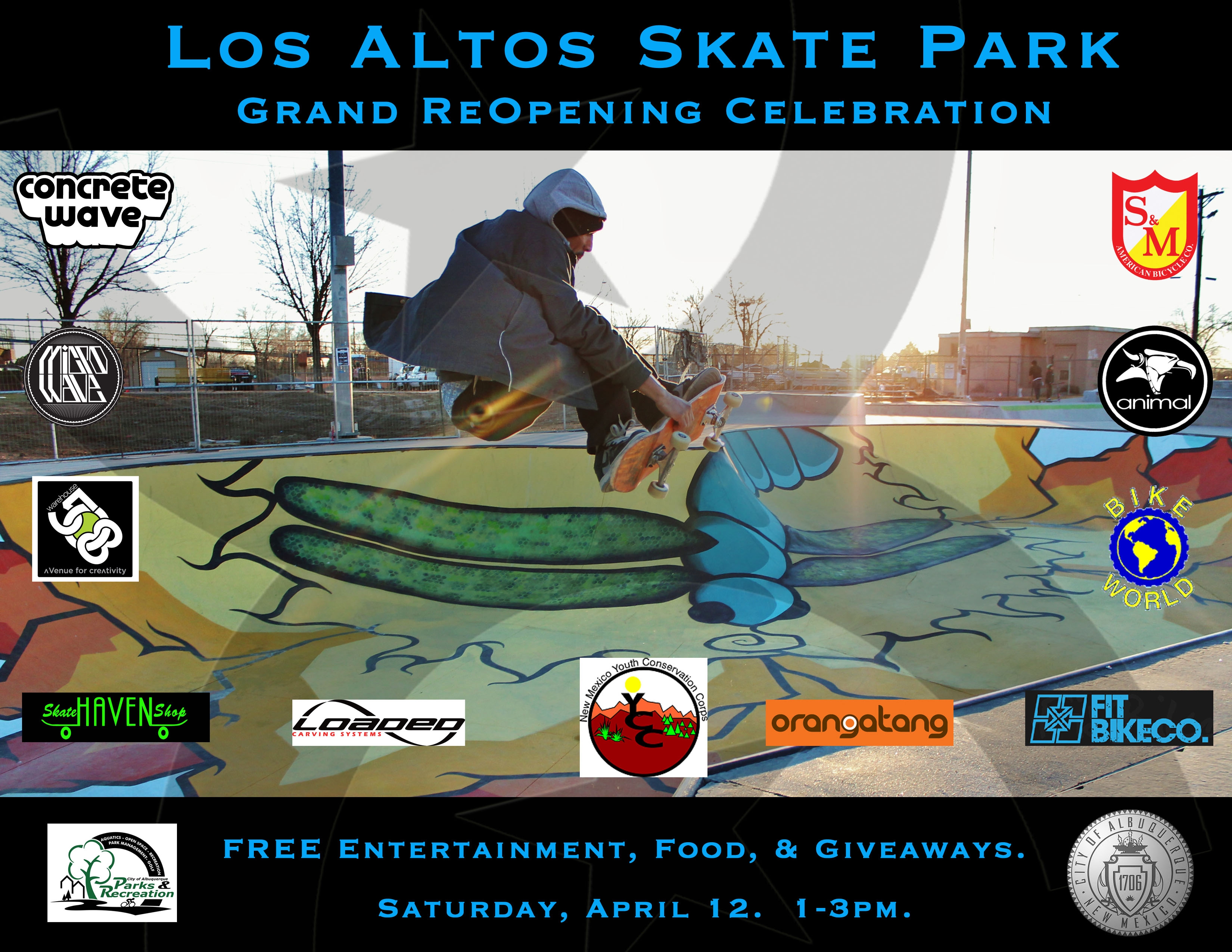 Los Altos Skate Park Celebration Flier
